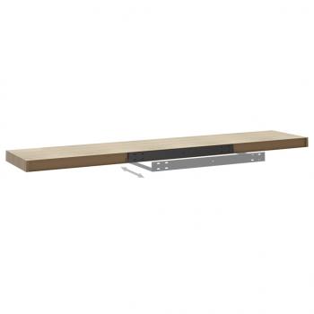 Schweberegale 4 Stk. Eichen-Optik 120x23,5x3,8 cm MDF