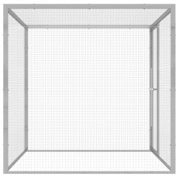 Katzenkäfig 1,5x1,5x1,5 m Verzinkter Stahl  