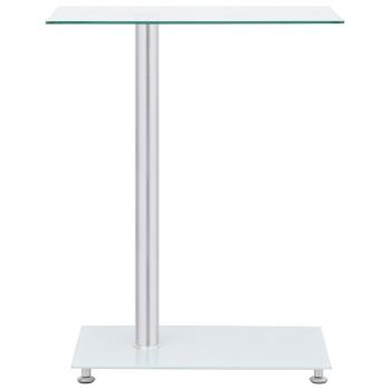 Beistelltisch U-Form Transparent 45x30x58 cm Hartglas   