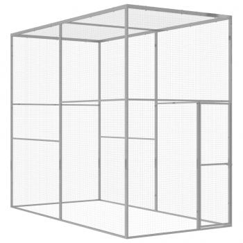 ARDEBO.de - Katzenkäfig 3x1,5x2,5 m Verzinkter Stahl