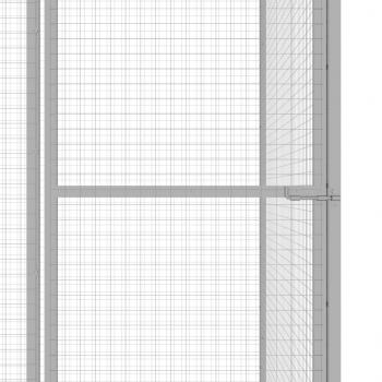 Katzenkäfig 3x1,5x2,5 m Verzinkter Stahl