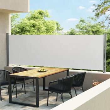 ARDEBO.de - Ausziehbare Seitenmarkise 140x600 cm Creme