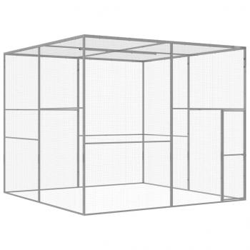 ARDEBO.de - Katzenkäfig 3x3x2,5 m Verzinkter Stahl