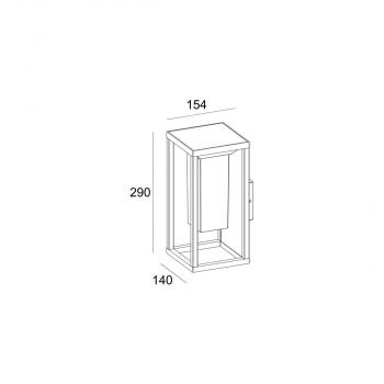 DEKO-LIGHT Samas Solar Wandaufbauleuchte, 3,7V DC, 2,20 W, dunkelgrau (731122)