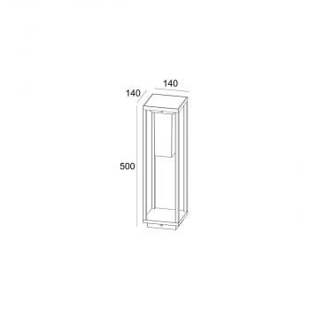 DEKO-LIGHT Samas Solar 500 Stehleuchte, 3,7V DC, 2,20 W, dunkelgrau (733050)