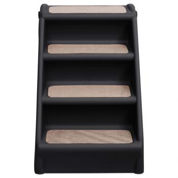 Hundetreppe Klappbar Schwarz 62x40x49,5 cm 