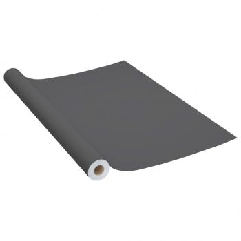 Möbelfolien Selbstklebend 2 Stk. Grau 500x90 cm PVC