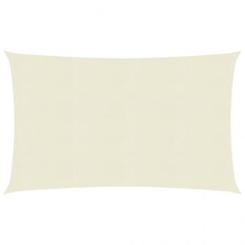 ARDEBO.de - Sonnensegel 160 g/m² Creme 6x7 m HDPE