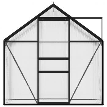 Anlehngewächshaus Anthrazit Aluminium 1,33 m²