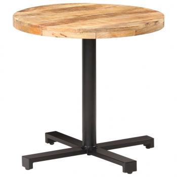 ARDEBO.de - Bistrotisch Rund Ø80x75 cm Raues Mangoholz