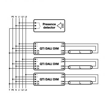 LEDVANCE Quicktronic Intelligent Dali DIM T8 QTI DALI 2x58 DIM Elektronisches Vorschaltgerät, dimmbar