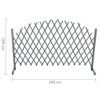 Rankgitter Massivholz Tanne 1,8x1 m Grau  