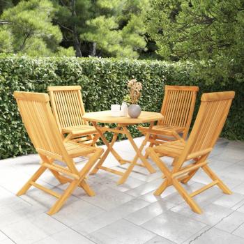 ARDEBO.de - 5-tlg. Garten-Essgruppe Massivholz Teak