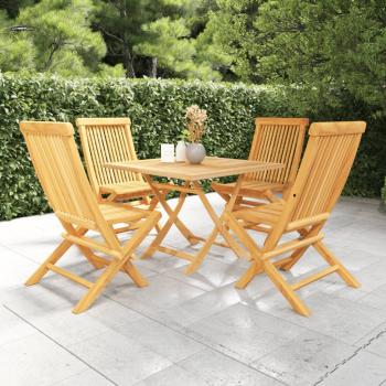 ARDEBO.de - 5-tlg. Garten-Essgruppe Massivholz Teak