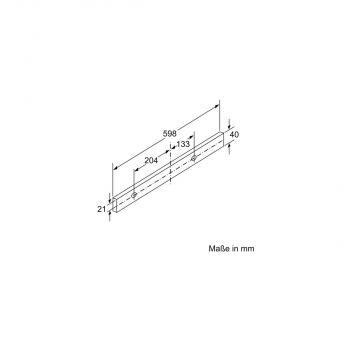 Bosch DFL063W56 EEK: C Flachschirmhaube, 60cm breit, Ab-/Umluft, LED-Beleuchtung, silbermetallic