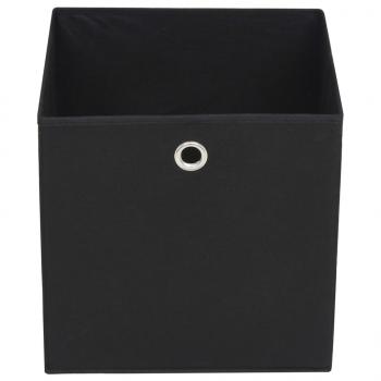 Aufbewahrungsboxen 10 Stk. Vliesstoff 28x28x28 cm Schwarz