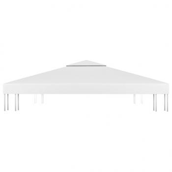 Pavillon-Dachplane mit Kaminabzug 310 g/m² 3x3 m Weiß