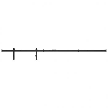 Mini Schiebetürbeschlag Set für Schranktüren Carbonstahl 183 cm