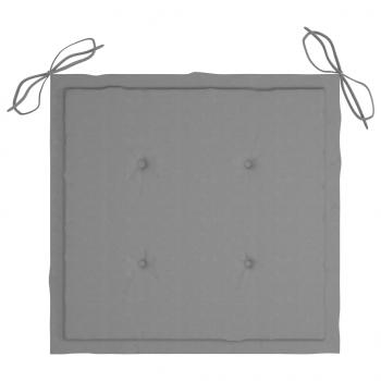 Gartenstuhl-Kissen 2 Stk. Grau 40x40x3 cm Oxford-Gewebe