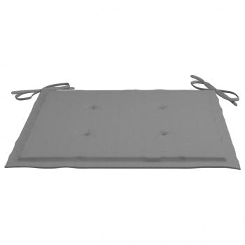 Gartenstuhl-Kissen 6 Stk. Grau 40x40x3 cm Oxford-Gewebe