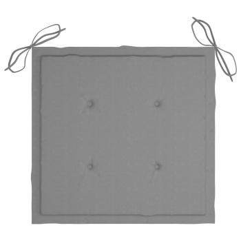 Gartenstuhl-Kissen 4 Stk. Grau 50x50x3 cm Oxford-Gewebe