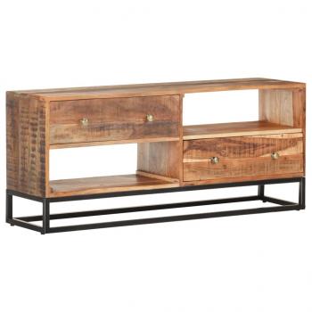 ARDEBO.de - TV-Schrank 120x30x50 cm Raues Akazienholz