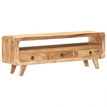 ARDEBO.de - TV-Schrank 117x30x41 cm Raues Mango-Massivholz