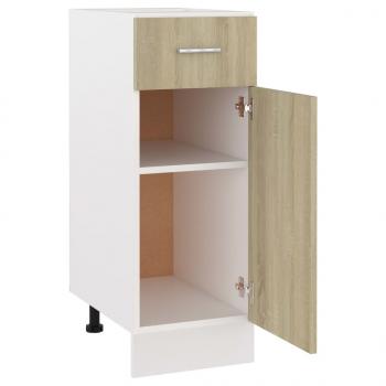 Schubunterschrank Sonoma-Eiche 30x46x81,5 cm Holzwerkstoff