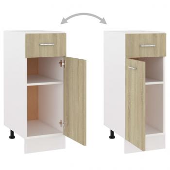 Schubunterschrank Sonoma-Eiche 30x46x81,5 cm Holzwerkstoff