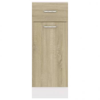 Schubunterschrank Sonoma-Eiche 30x46x81,5 cm Holzwerkstoff