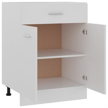 Schubunterschrank Weiß 60x46x81,5 cm Holzwerkstoff