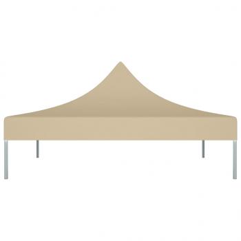 Partyzelt-Dach 3x3 m Beige 270 g/m²