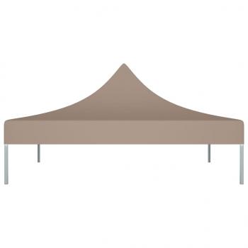 Partyzelt-Dach 3x3 m Taupe 270 g/m²