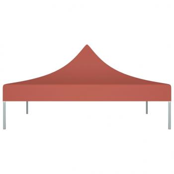 Partyzelt-Dach 3x3 m Terrakotta-Rot 270 g/m²