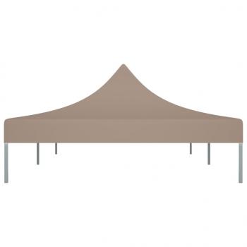 Partyzelt-Dach 6x3 m Taupe 270 g/m²