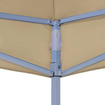 Partyzelt-Dach 2x2 m Beige 270 g/m² 