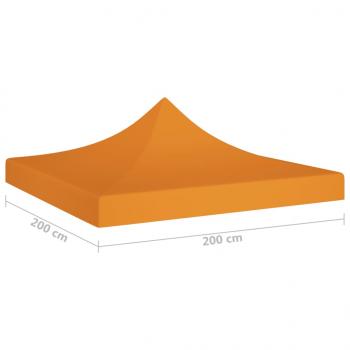 Partyzelt-Dach 2x2 m Orange 270 g/m² 