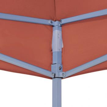 Partyzelt-Dach 2x2 m Terracotta-Rot 270 g/m² 