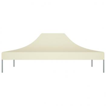 Partyzelt-Dach 4x3 m Creme 270 g/m²