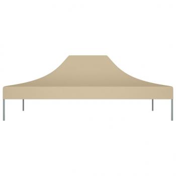 Partyzelt-Dach 4x3 m Beige 270 g/m²