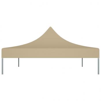 Partyzelt-Dach 4x3 m Beige 270 g/m²