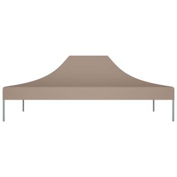 Partyzelt-Dach 4x3 m Taupe 270 g/m²