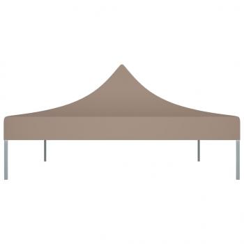 Partyzelt-Dach 4x3 m Taupe 270 g/m²