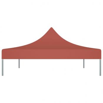 Partyzelt-Dach 4x3 m Terrakotta-Rot 270 g/m²