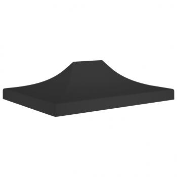 ARDEBO.de - Partyzelt-Dach 4x3 m Schwarz 270 g/m²