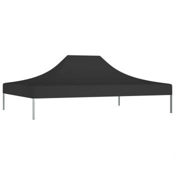 Partyzelt-Dach 4x3 m Schwarz 270 g/m²