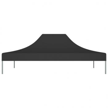 Partyzelt-Dach 4x3 m Schwarz 270 g/m²