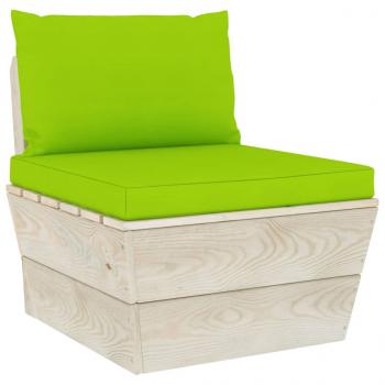 Garten-Palettensofa 3-Sitzer mit Kissen Fichtenholz