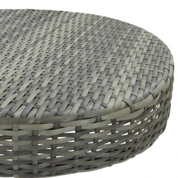 Gartentisch Grau 60,5x106 cm Poly Rattan