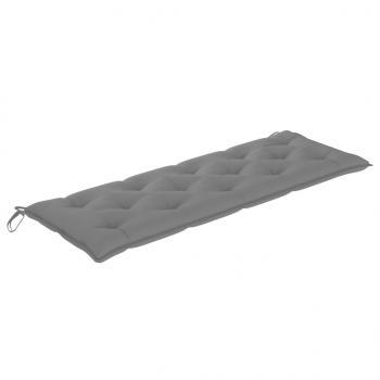 Gartenbank-Auflage Grau 150x50x7 cm Oxford-Gewebe